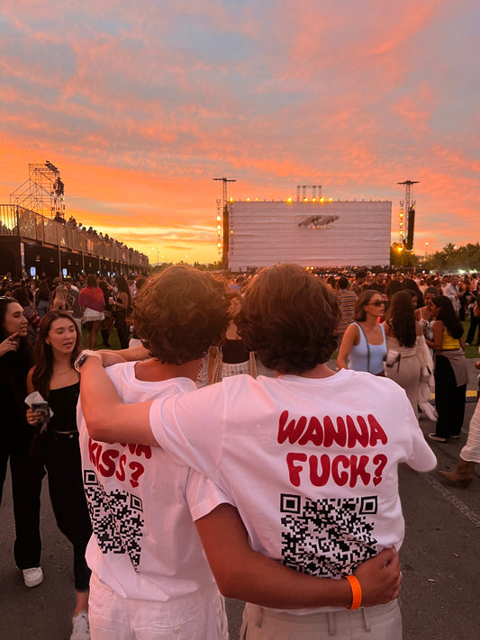 Wanna Fuck? QR Tee
