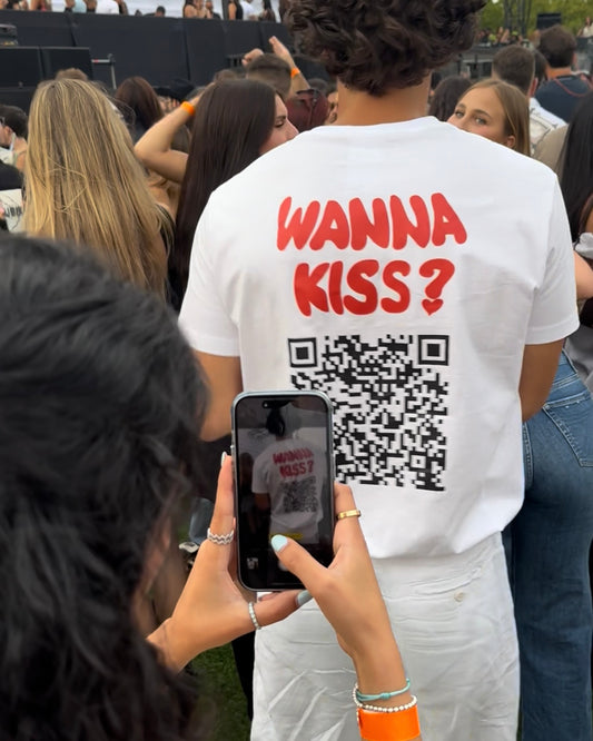 Wanna Kiss? QR Tee