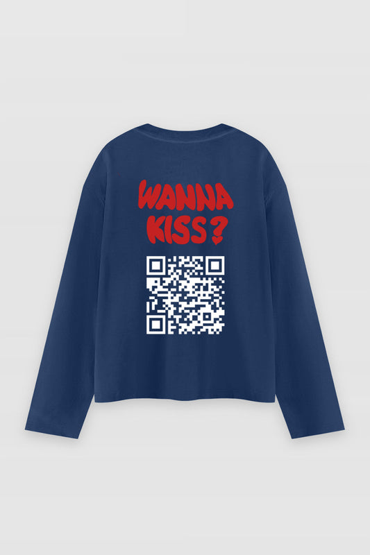Wanna Kiss? QR Longsleeve
