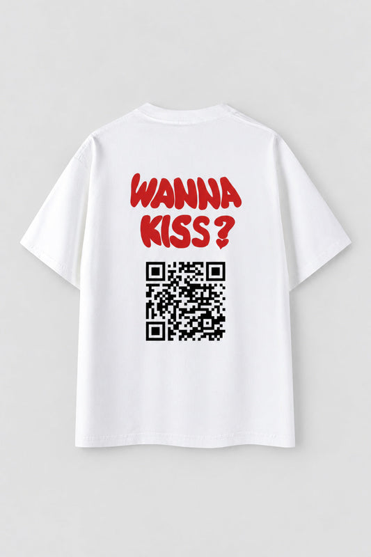 Wanna Kiss? QR Tee