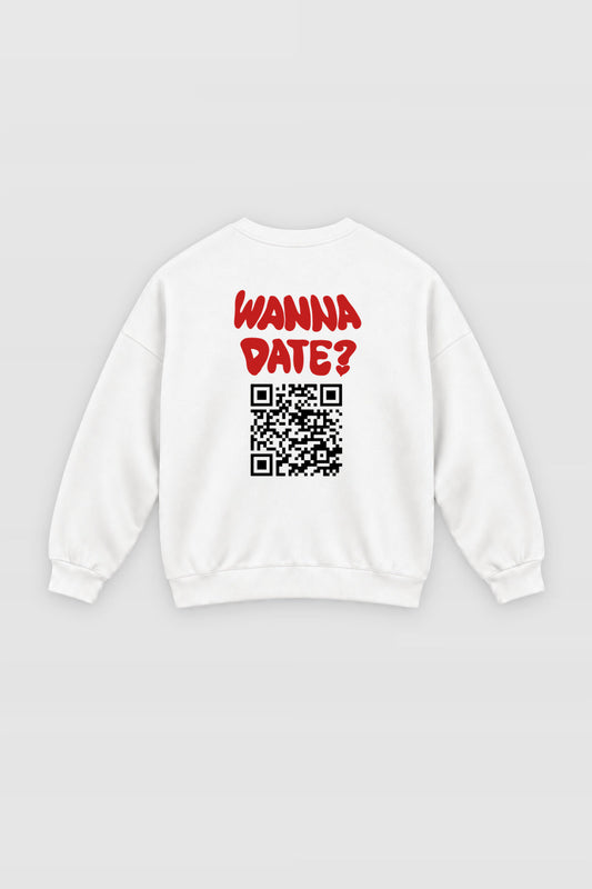 Wanna Date? QR Sweatshirt