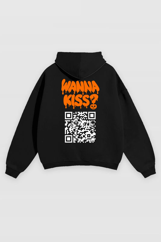 Wanna Kiss QR Hoodie Halloween Edtion