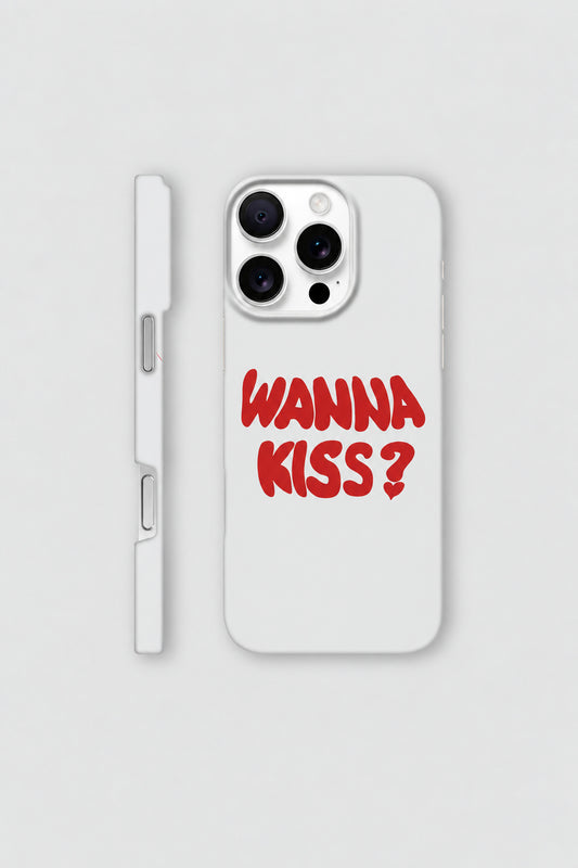 Wanna Kiss? iPhone Case
