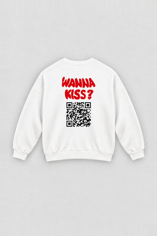 Wanna Kiss? QR Sweatshirt