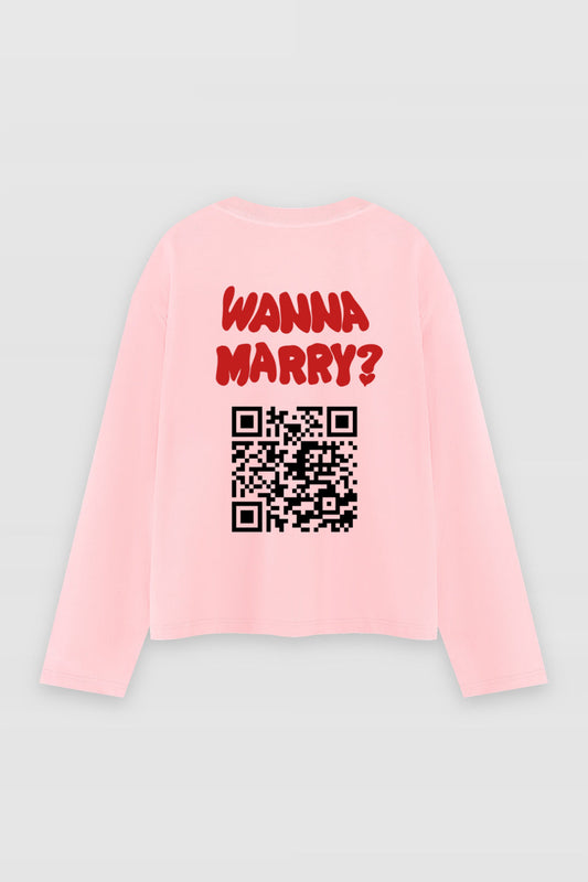 Wanna Marry? QR Longsleeve
